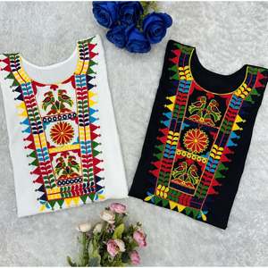 ชุดเดรสพิเศษสำหรับงานนวราตรี-เสื้อปักลายด้วยด้ายหลายเส้น - Product Image 2