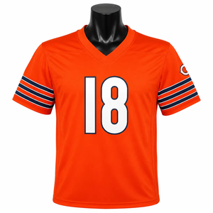 Maillot de football américain pour homme, qualité supérieure, fabriqué en Californie, pas cher, respirant, grande taille, 100% polyester, antibactérien - Product Image 1