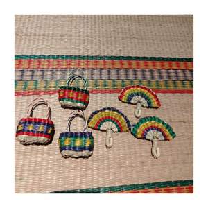 Llavero Boho de Ratán, Mini Colgante para Coche, Colgante para Bolso, Hecho de Ratán, Accesorios Colgantes, Colgante para Bolso de Paja de Ratán en Colores Surtidos - Product Image 1