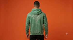 Sudadera con Capucha Vintage Lavada 100% Algodón para Hombre, Oversize, Forrada, Tejida, de Punto, Gruesa, para Invierno, Estilo Urbano, con Logotipo Personalizado - Product Image 3