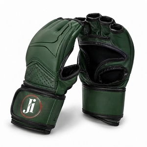 ถุงมือ MMA สำหรับการฝึกซ้อม ประสิทธิภาพสูง แบบเปิดฝ่ามือ ระบายอากาศได้ดี ดีไซน์สวมใส่สบาย พร้อมสายรัดข้อมือที่แน่นหนาสำหรับการฝึกซ้อม - Product Image 3