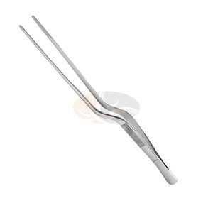 Pinzas para apósitos JACKBILLY con forma de bayoneta, punta serrada, 14 cm, acero inoxidable de alta calidad, instrumentos quirúrgicos ORL - Product Image 1