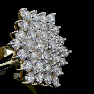 Anillo de Eternidad Ovalado - Oro Blanco de 14K/18K, Diamante Cultivado en Laboratorio, Anillo de Eternidad Moderno - Product Image 3