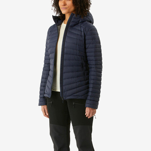 Chaqueta acolchada con capucha para mujer, talla grande, con cuello alto, manga larga, cálida, informal, para invierno. - Product Image 2