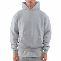 Vente en gros de sweats à capuche unisexes surdimensionnés en molleton de coton épais, personnalisables avec impression à la demande