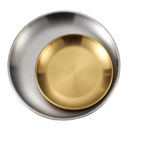 Premium Stainless Steel Bowls <b>Set</b> And Round <b>Serving</b> Plate for Home Dining Restaurants & Dining <b>Serving</b> Bowls - Product Image 1