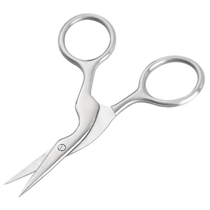 Cuticle Scissors Curved and <b>Rounded</b> Eyebrow Multi-purpose Nail Scissors Facial Hair Stainless Steel Scissors - Product Image 3