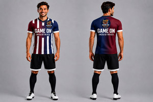 Conjunto de Uniforme Deportivo Transpirable para Fútbol, Color Morado y Negro, Talla 9, de Game On Industries - Product Image 2