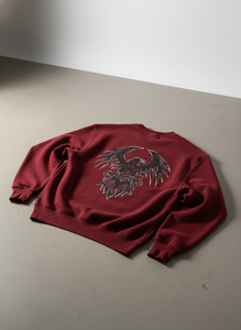 Sudadera con Capucha Básica Unisex de Corte Regular, 380g, Algodón Grueso, Lavado Ácido Frontal, Bordada, Cuello Redondo - Product Image 3