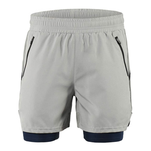 Pantalones Cortos Deportivos Transpirables de Secado Rápido para Entrenamiento Activo, Ejercicio Ecológico, Trotar, Maratón, Ciclismo - Diseño Sólido - Product Image 1
