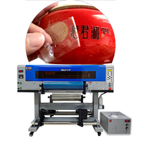 Impresora UV DTF 2 en 1 de 60 cm, Máquina de Inyección de Tinta Roll-to-Roll CMYK para Impresión de Logotipos, Etiquetas y Adhesivos Transparentes