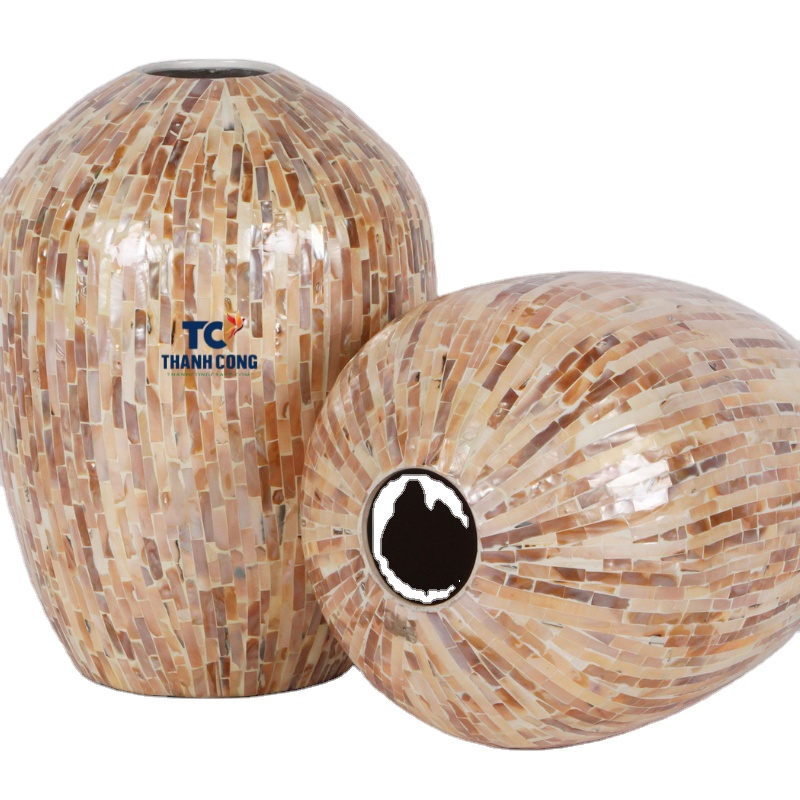 Хит продаж, Высококачественная ваза с перламутром, ваза Capiz Shell Рамадан для домашнего декора, ваза с шваброй для дисплея, вьетнамский производитель