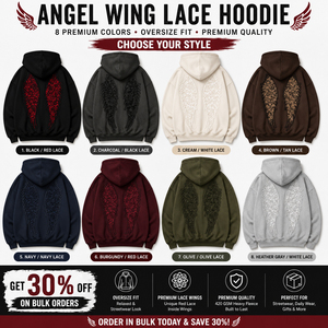 Sudadera con capucha y cremallera personalizada con alas de ángel, estilo gótico bordado, de forro polar oversize, unisex, ropa urbana, OEM, ODM, marca privada - Product Image 4