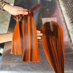 Produits capillaires de qualité supérieure : Mèches de cheveux naturels avec ensemble lace front, Perruques en cheveux naturels, Texture lisse et droite, Cheveux bruts - Product Image 4