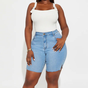 100% Breathable <b>Material</b> Made Women <b>Denim</b> Shorts / Regular Length Reasonable Price Women <b>Denim</b> Shorts MADE By pakistan - Product Image 1