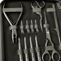 Kit d'outils professionnels pour extensions de cheveux de qualité supérieure avec composants métalliques en acier inoxydable pour usage commercial