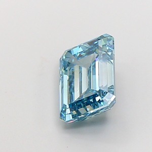 Diamant de laboratoire de 4,50 carats, taille émeraude, bleu vif fantaisie, clarté VS1, polissage excellent, pierre précieuse CVD de qualité supérieure, bijou de luxe - Product Image 3
