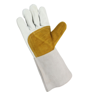 Custom Design <b>Cow</b> Split Leather Full Finger Fire Proof Welding Gloves Heat Resistant For Men Women Industrial Work Gloves - Product Image 5