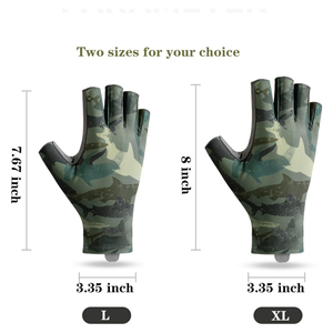 Gants de pêche personnalisés à doigts complets, protection solaire, service OEM marque privée, antidérapants, vente en gros, export - Product Image 3