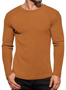 T-shirt thermique à col montant personnalisé à manches longues en coton premium, fabricant de vêtements OEM, vente en gros de vêtements sous marque privée - Product Image 4