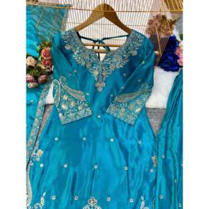 Conjunto Dupatta inferior superior para mujer de diseñador - Product Image 6