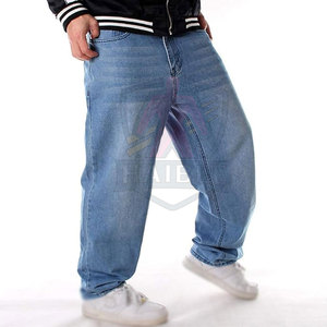 กางเกงยีนส์ทรงหลวมเอวสูงน้ำหนักเบาสำหรับผู้ชายสั่งตัดได้ พร้อมดีไซน์ปรับแต่งได้ ระบายอากาศได้ดีและเป็นมิตรกับสิ่งแวดล้อม - Product Image 4