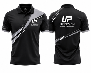 เสื้อโปโลผู้ชายแบบกำหนดเอง แห้งเร็ว ผลิตจากโพลีเอสเตอร์ สำหรับทีมกอล์ฟ  รับสกรีนโลโก้ด้านหน้าและด้านหลัง  ชุดกีฬา  โรงงานรับผลิตแบบ OEM ODM - Product Image 4