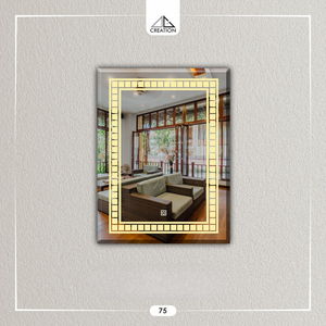 Ce miroir LED élégant et moderne est un élément saisissant pour toute salle de séjour ou salle de bain contemporaine. Art déco léger. - Product Image 4