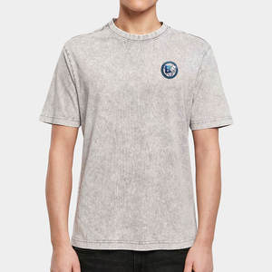 เสื้อยืดผู้ชายสไตล์วินเทจฟอกสี ลุคแฟชั่นสตรีทแวร์ แขนครึ่งตัว ผ้าฝ้าย 100% เสื้อลำลองใส่ได้ทุกวัน - Product Image 1