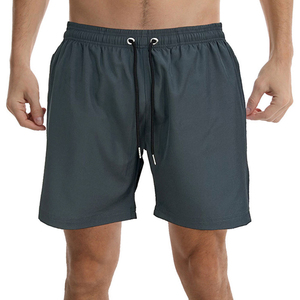 Shorts décontractés pour hommes, style urbain haut de gamme, taille élastique, couleur unie, imperméables et respirants, service OEM, jeunesse 2026 - Product Image 1