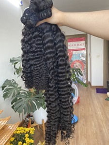 ผมเวียดนามแท้แบบขายส่ง ผมดิบสองชั้น นุ่มลื่น หนา เป็นธรรมชาติ ตรง หยักศก ลอนคลื่นหลวม ลอนลึก - Product Image 5