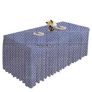 B2b Hot Selling 2025 New Design 100% Cotton Table Covers Floral Print Hand Block Printed <b>Rectangle</b> Pleated Table Cloths - Product Image 6