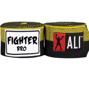 ผ้าพันข้อมือยืดหยุ่นสำหรับชกมวย MMA มวยไทย คิกบ็อกซิ่ง ฝึกซ้อมในยิม ป้องกันการบาดเจ็บ รับสกรีนโลโก้แบบมืออาชีพ - Product Image 1