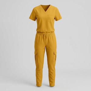 Hot Selling Women Custom Logo Nursing Scrub <b>Set</b> Wholesale Hospital Care Scrub <b>Doctor</b> Nurses Scrub Uniform - Product Image 5
