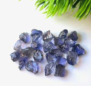 Cristales de Iolita Azul Natural, Piedra Preciosa en Bruto, Piedra Curativa Azul Violeta para la Fabricación de Joyas, Suministro al por Mayor - Product Image 6