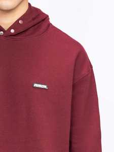Sudadera con Capucha Unisex Color Granate, 100% Algodón, Forro Polar Transpirable y de Secado Rápido, Personalizable para Invierno con Beneficios Gratuitos Antes del Pedido - Product Image 4