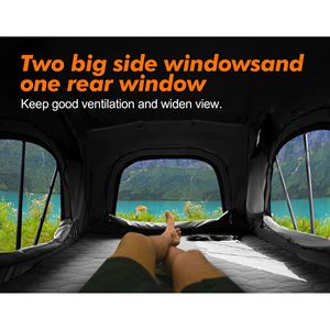 ILANDER Lite Cruiser 140cm Techo Tienda de campaña Nivel de entrada Overland Aluminio Estilo plegable Impermeable a prueba de viento para tienda en la azotea del coche - Product Image 4