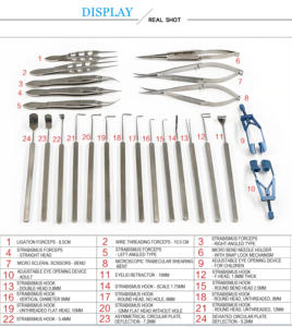 Envío Gratis: Juego de Instrumentos Oftálmicos Manuales de Acero Inoxidable Altomme Instruments de 24 Piezas para Estrabismo Hospitalario - Product Image 6