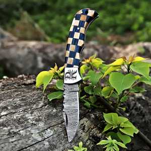 Couteau pliant EDC à verrouillage arrière en acier Damas forgé à la main de qualité industrielle UA Supplies, fournisseur en gros, poignée personnalisée, vente en gros - Product Image 4