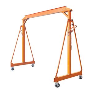 Gru a portale interamente in acciaio da 4400 libbre con altezza regolabile, blocco automatico, min. 95 pollici Altezza massima 142 pollici. Ruote Girevoli Bloccabili da 8 Tonnellate di Portata - Product Image 6