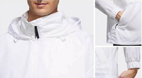 Chaqueta Cortavientos Personalizable con Capucha para Correr al Aire Libre, Logotipo Frontal, Transpirable, Ecológica, de Lona, Impermeable, Estilo Vintage