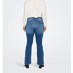 Ladies High Waist Stretchy Denim Jeans High Quality Cotton Solid Pattern Pocket Woman's Casual Skinny Pants Straight Style - Product Image 2