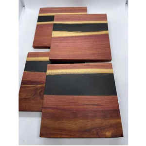 Posavasos de resina epoxi de madera para Decoración de mesa al por mayor, posavasos de madera para bebidas al mejor precio - Product Image 3