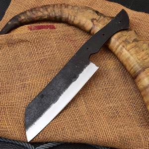 Cuchillo de Cocina de Acero al Carbono Hecho a Mano, Grado Industrial, Punta Recta, 0.5mm de Grosor, Material Personalizable para Fabricación DIY - Product Image 1