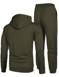 OEM al por mayor traje de chándal nuevo diseño de cintura elástica con cordón ajustable 2 bolsillo deportes trajes - Product Image 4