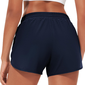 Pantalones Cortos Deportivos Ligeros de Corte Regular para Mujer, con Bolsillo con Cremallera, para Correr y Hacer Ejercicio - Product Image 3