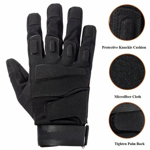 Guantes Tácticos de Cuero Genuino para Exteriores, Protección Completa para los Dedos, Ideales para Tiro, Ciclismo, Paintball, Motociclismo y Fitness, Más Vendidos - Product Image 4
