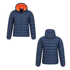 Chaqueta Acolchada con Capucha para Hombre, Estilo Slim, Color Azul Marino, Abrigo de Invierno con Forro de Poliéster, Cierre Completo, Resistente al Viento, Cálida y Ligera, Venta al Por Mayor - Product Image 1