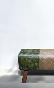 Banc et tabouret de gym en cuir indien de qualité supérieure, idéal pour l'entrée, la chambre à coucher et comme banc d'appoint ou de salle à manger, disponible chez Wholesale Supply Bench - Product Image 3