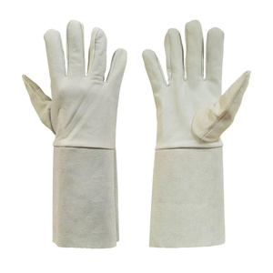 Guantes de Soldadura de Piel de Oveja y Vacuno, Resistentes a la Abrasión, Retardantes de Llama, para Bomberos y Construcción - Product Image 2